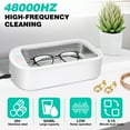 thumbnail image 2 of Dayplus Ultrasonic Cleaning Machine Jewelry Cleaner Denture Glass Watch Ring Bath Tank 650ml, 2 of 9