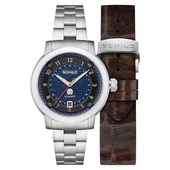 Schild Heinrich Stainless Steel 44mm Swiss Automatic Wristwatch SC-1014-22