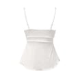 thumbnail image 6 of SGMVNU Women's Cute Sleeveless Peplum Tank Tops Sleeveless V Neck Crop Wrap Top Cute Summer Tie Front Camisole, White, Size L, 6 of 6