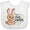AA-White, variant on Inktastic My 1st Easter with Brown Bunny and Easter Eggs Boys or Girls Baby Bib