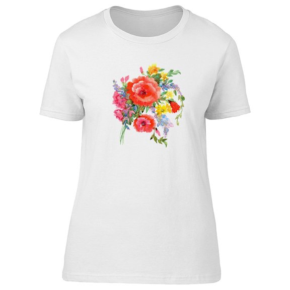 Beautiful Summer Flowers, Cute Tee Women's -Image by Shutterstock