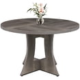 thumbnail image 4 of MARNUR Round Dining Table for 4 Persons 47" Modern Kitchen Table for Dining Room Kitchen, Gray (Only Table), 4 of 7