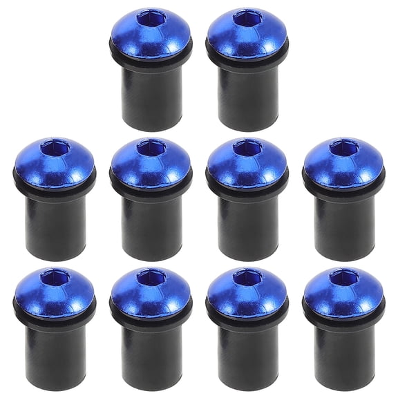 WORGEOUS Moped Screws Motorcycle Windshield Bolt Rubber 10 Screws