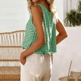 thumbnail image 5 of Plaid Shirts For Women Summer Work Top Spring Tank Top Sleeveless Tops For Women Beach Outfits For Women Boxy Tank Tops For Women Cute Summer Tops Vacation Outfits For Women, 5 of 8