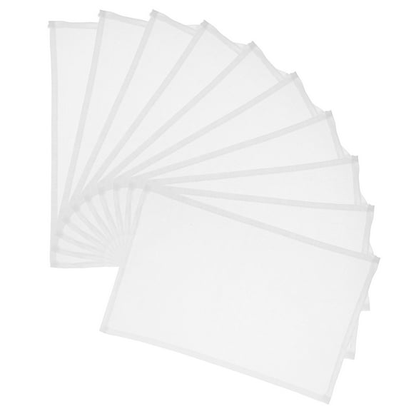 ELAYARD 10Pcs Lightweight White Race Bibs Reusable Number Belt for Running Athletic Events