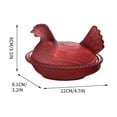 thumbnail image 2 of Hen On Nest Glass Dish ，Glass Chicken Candy Jar with Lid, Rustic Farmhouse Candy Bowl & Snack Tray, Decorative Kitchen Fruit Platter, Gift Idea for Home Decor, 2 of 5