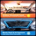 thumbnail image 2 of Parasol solar plegable para parabrisas de auto Worxvell con protección UV, 2 of 8