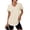 Beige&03G0330, variant on Woman Workout Tops V Neck Womens Short Sleeve Shirt Spring Summer Going Out Yoga Athletic Curved Hem Women Tunic Tops Black S