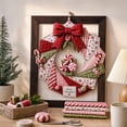 thumbnail image 3 of DIY Patchwork Wreath Kit, Candy Christmas Quilted Wall Decor Craft, 9.84 in Creative Seasonal Door Hanging Project for Adults, 3 of 4