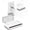 White, variant on 10 in 1 Flat Plug Power Strip with USB C, PD20W   Station with 4 Outlets and 6 USB Port(3 Type C+3 USB A, 5ft Extension Cord, Non Surge Protector for Travel (White)