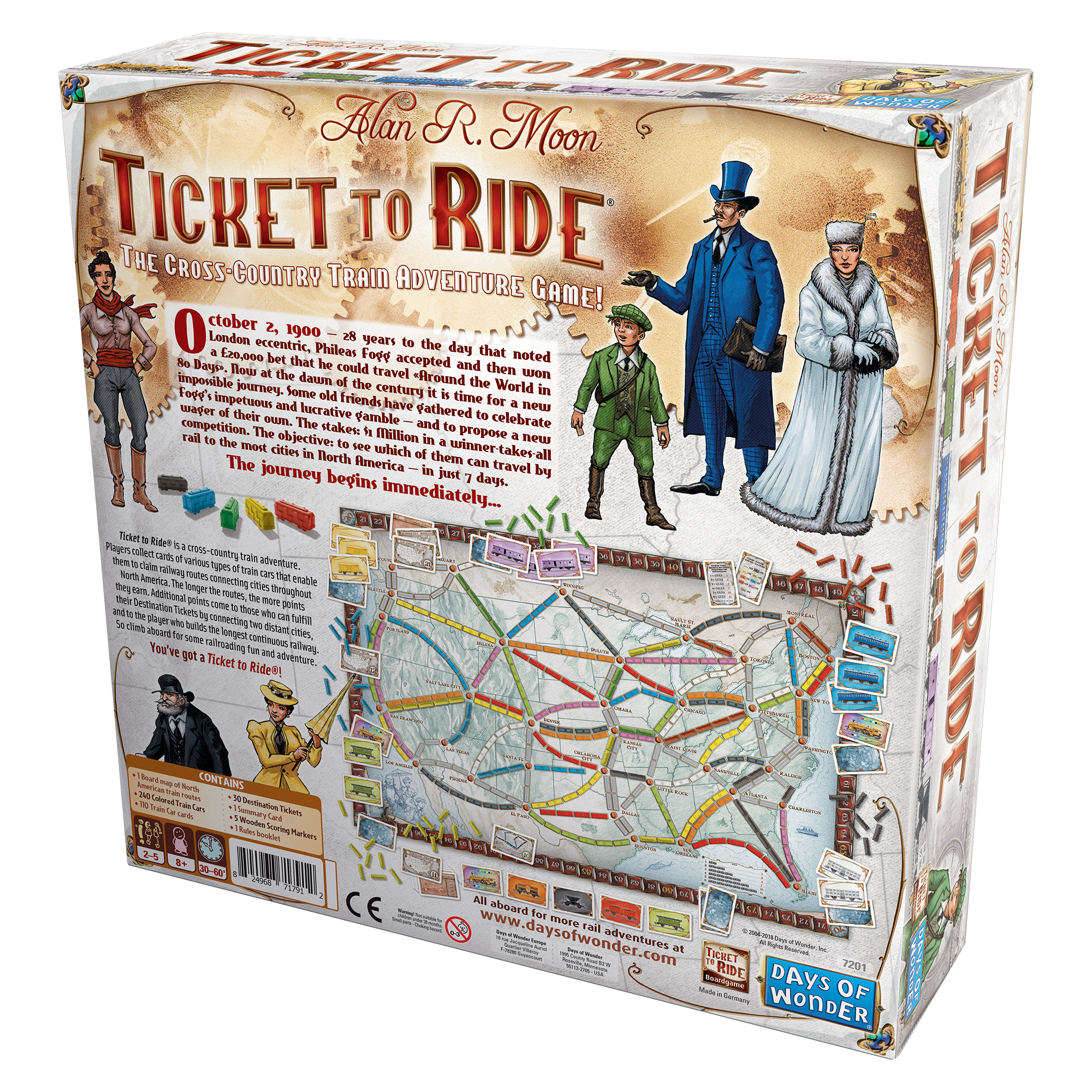 Ticket To Ride Strategy Board Game for Ages 8 and up, from Asmodee - image 2 of 8