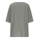thumbnail image 3 of Vestidos Casuales Para Mujer, Blusas De Mujer De Moda Blusa de verano para mujer, con cuello en V, manga corta, holgada, con botones y lino, 3 of 5