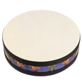 thumbnail image 1 of LNGOOR Tambourin en Bois 10” Instrument de Percussion, 1 of 8