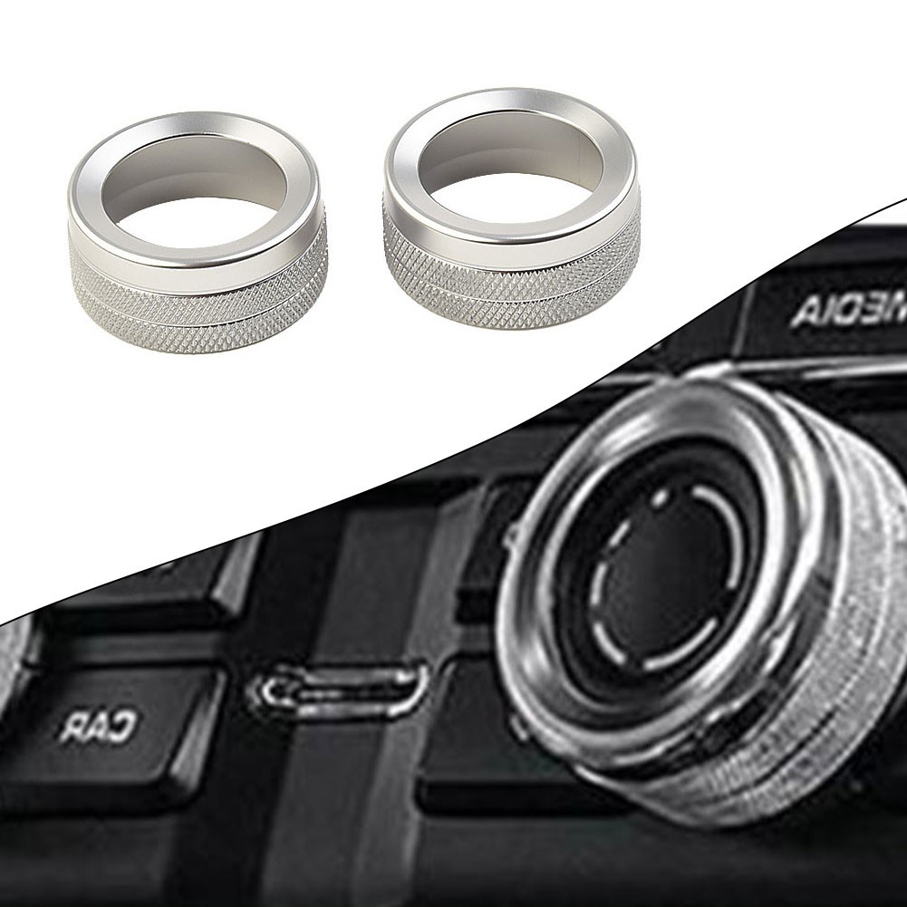 Silver Volume Radio Switch Knob Cover For Porsche Cayenne 200716 Macan