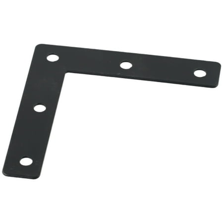 

Steel Thicken Black L Right Angle Bracket 90° Shelf Bracket Connector
