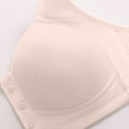 thumbnail image 7 of Arlun,Front Button Closure Bras for Older Women Senior Wireless Front Snap Lightly Bras 2025 Full Coverage Thin Cups Breathable Push up Bras No Underwire Tank Top Style Bra Light Gray 38, 7 of 7