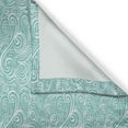 thumbnail image 3 of Ambesonne Abstract Kitchen Curtains, Ocean Waves Curls, 55"x39", Pale Blue and White, 3 of 3