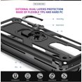 thumbnail image 5 of Funda Moto G Play 2021, funda Moto G Play con [paquete de 2] protector de pantalla de vidrio templado, cubierta protectora para teléfono [grado militar] con soporte para Mot, 5 of 5