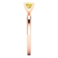 thumbnail image 3 of 0.5 ct Princess Cut Natural Citrine Solitaire Engagement Ring for Women in 18K Rose Gold, 3 of 5