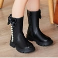 thumbnail image 5 of XIYON Boots For Girls Fashionable Long Boots With Bowknot And Pearl For Kids For Everyday And Casual Wear 4-4.5 Years, 5 of 5