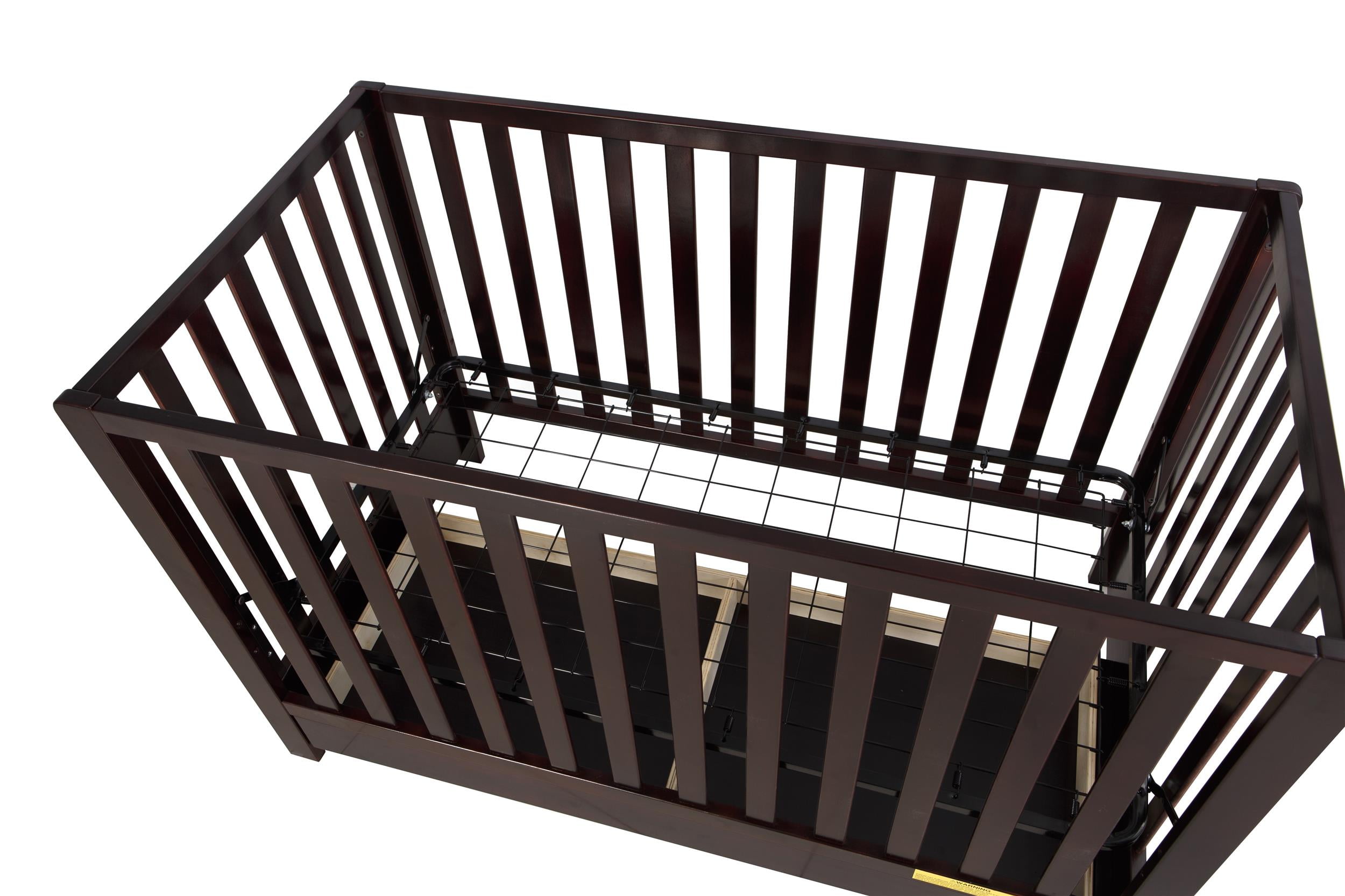 AFG Baby Furniture Emma 4-in-1 Convertible Crib with Drawer, Espresso
