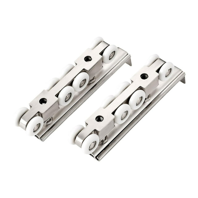 Siruishop 2 Pcs Roues de Porte Coulissante pour Armoires de Cuisine Portes de Garde-Robe 8 Roues