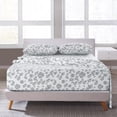 thumbnail image 2 of MYDS Microfiber 4-Piece Floral Bed Sheet Set - Hotel Quality, Ultra Soft, Fits Twin/Full/Queen/King/Cal King Sizes, 2 of 10