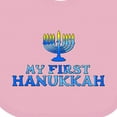thumbnail image 4 of Inktastic My First Hanukkah with Menorah Boys or Girls Baby Bib, 4 of 4