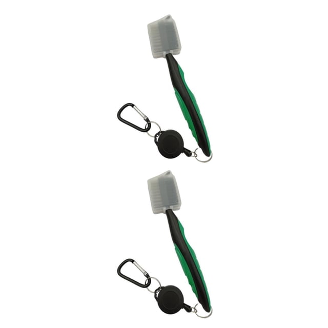 Greeniant Cepillo para palos de Golf, repuesto portátil de mano, cepillos para zapatos de doble cara de Color sólido, herramienta de limpieza Type1 NO1