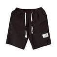 thumbnail image 2 of Men‘s Summer Fashion Leisure Flax Large Size Loose Belt Drawstring Beach Shorts, 2 of 6