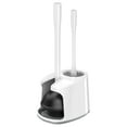 thumbnail image 6 of MR.SIGA Toilet Plunger and Bowl Brush Set with Holder, Bathroom Cleaning ,White,1 Set,for Adult, 6 of 8