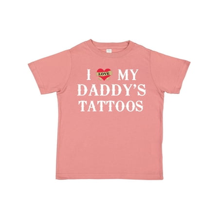 

Inktastic I Love My Daddy s Tattoos Boys or Girls Toddler T-Shirt