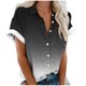 thumbnail image 1 of Pantalones Cortos para Mujeres Sexy Moda Casual Cómodo Manga Corta Bolsillo Botón Blusa Camiseta, 1 of 5