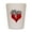 White, variant on CafePress - Broken Heart With Skulls - White/Black Shot Glass, Unique and Funny Shot Glass