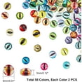 thumbnail image 3 of 200pcs Dragon Eye Glass Cabochon, 50 Color Evil Eye Dome 8mm Cabochon Half Round Flatback Human Pupil Eyes Doll Eyes for Halloween Decorations, DIY Jewelry Making, Clay Dolls Sculptures, 3 of 9