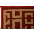 thumbnail image 4 of Ancient Greek Style Design Red Color Rug Runner Printed Slip Resistant Rubber Back Latex Runner Rug (Red, 1'11" x 7'), 4 of 8
