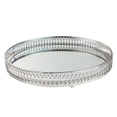 thumbnail image 3 of Esquirla Elegant Mirrored Decorative Tray, Mirror Tray, Tray, Jewelry Trinket Tray for Dressing Table, Dresser Decoration Round L, 3 of 8