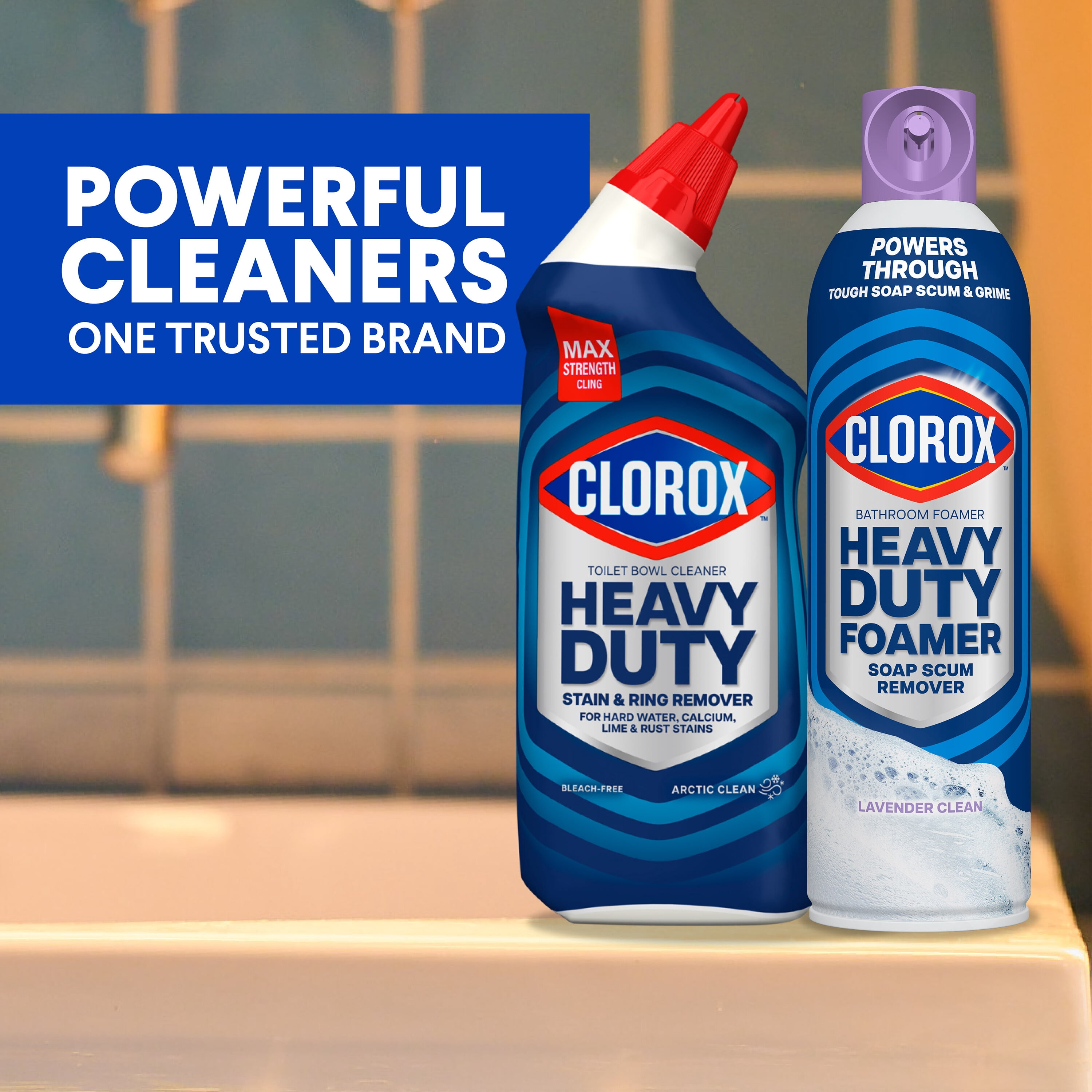 (6 pack) Clorox Heavy Duty Toilet Bowl Bathroom Cleaner, Arctic Clean, 24 fl oz, 2 Pack