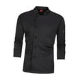 thumbnail image 3 of Bunblic Chef Coat Breathable Long Sleeve for Kitchen Work Uniform Food Service Hotel M, 3 of 8
