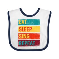 Inktastic Choir Music Eat Sleep Sing Repeat Boys or Girls Baby Bib