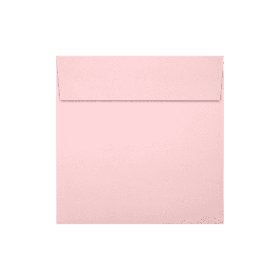 LUXPaper Square Peel & Press Invitation Envelopes, 5 1/2 x 5 1/2, Candy Pink, 250 Pack Pink