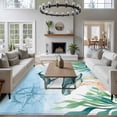 thumbnail image 4 of Rectangle Area Rug 5x8ft,Coastal Ocean Whale Fish Washable Carpet Non-Slip Runner Accent Rugs Indoor Floor Mat for Bedroom Living Room Decor,Sea Blue Marine Life, 4 of 9