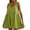 Green, variant on WIZUTIZ Sundresses for Women Stylish Loose Fit High Rise Ruffled Pleated Solid Tank Dress Sleeveless V-Neck Vacation Dress for Ladies Mini Dress Stretchy Birthday Dress Gray