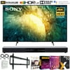 Sony KD75X750H 75 inch X750H 4K Ultra HD LED Smart TV 2020 Model Bundle with Surround Sound 31 inch Soundbar 2.1 CH, Flat Wall Mount Kit, 6-Outlet Surge Adapter and TV Essentials 2020