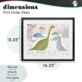 thumbnail image 4 of Stupell Industries Contemporary Earthy Jurassic Dinosaurs Black Framed Print Under Glass, 16 x 13, by Carla Daly, 4 of 8