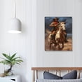 thumbnail image 3 of Nawypu  Horseback Hunting Wild West Native American Indian Poster Decorative Painting Canvas Wall Art Living Room Posters Bedroom Painting (unframed,08x10 inch), 3 of 4