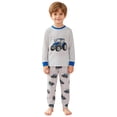 thumbnail image 3 of Xudanell Kids & Toddler Boys Pajamas 2 Piece Pjs Set 100% Cotton Sleepwear Blue,Size 4-5 Years, 3 of 9