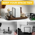 thumbnail image 4 of Napkin Holder for Table, Rotating Metal Napkin Dispenser with Salt and Pepper Shakers Caddy Standing Paper Towel Holder for Bathroom Kitchen Dining Table Decor Not Including Shakers, 4 of 7