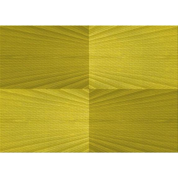 Ahgly Company Machine Washable Indoor Rectangle Transitional Dark Golden Rod Brown Area Rugs, 3' x 5'