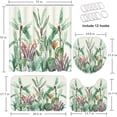 thumbnail image 2 of 4 Pcs Bathroom Sets with Shower Curtain and Rugs, Tractor Car Construction Sunset, Bathroom Decor Truck Industrial Wheels Side Shower Curtain Sets for Bathroom Decor, 2 of 4
